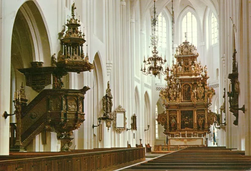 Malmö - Sankt Petri Kyrka Interiör - Sverige