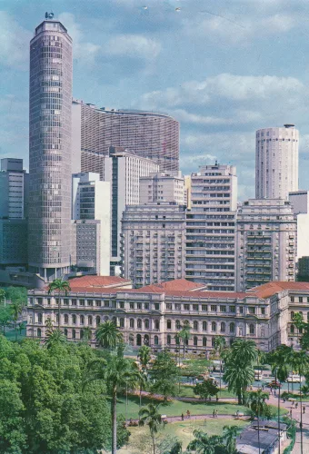 São Paulo - View Over Copan And Hilton Hotel - Brasilien