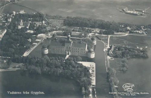 Vadstena - Slottet Flygvy - Sverige