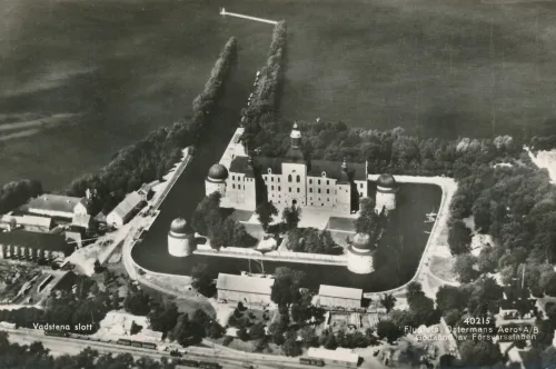 Vadstena - Slottet Flygvy - Sverige