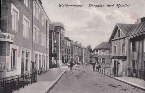 Valdemarsvik - Storgatan Med Hotellet - Sverige