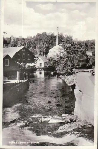 Mjölby - Parti Av Svartån- Sverige