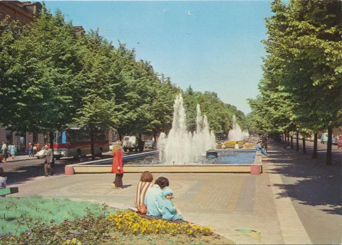 Szczecin - Aleja Fountain - Polen
