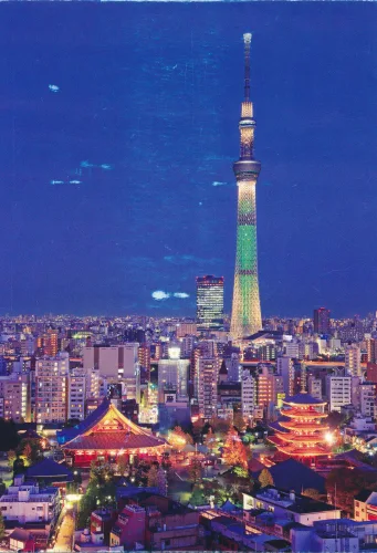 Tokyo - Sensoji Night Sky - Japan