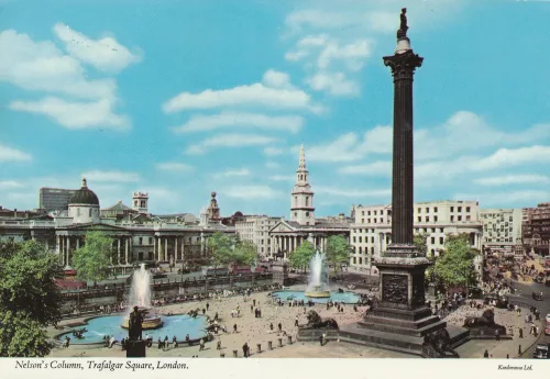 London - Nelsons Column Trafalgar Square - Storbritannien
