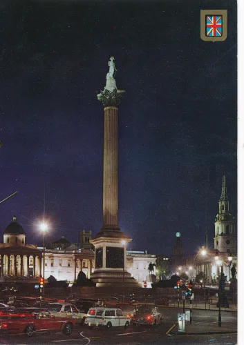 London - Nelsons Column Trafalgar Square - Storbritannien