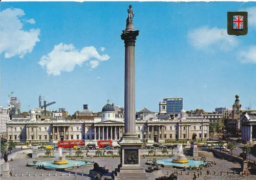 London - Nelsons Column Trafalgar Square - Storbritannien