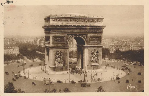 Paris - Triumphal Arch - Frankrike